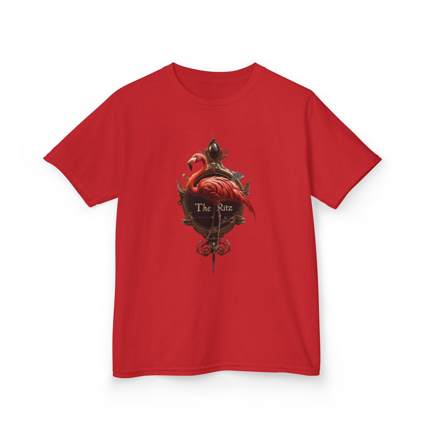 Ritz Flamingo Kids Heavy Cotton™ Tee – Gilded Swan Signet