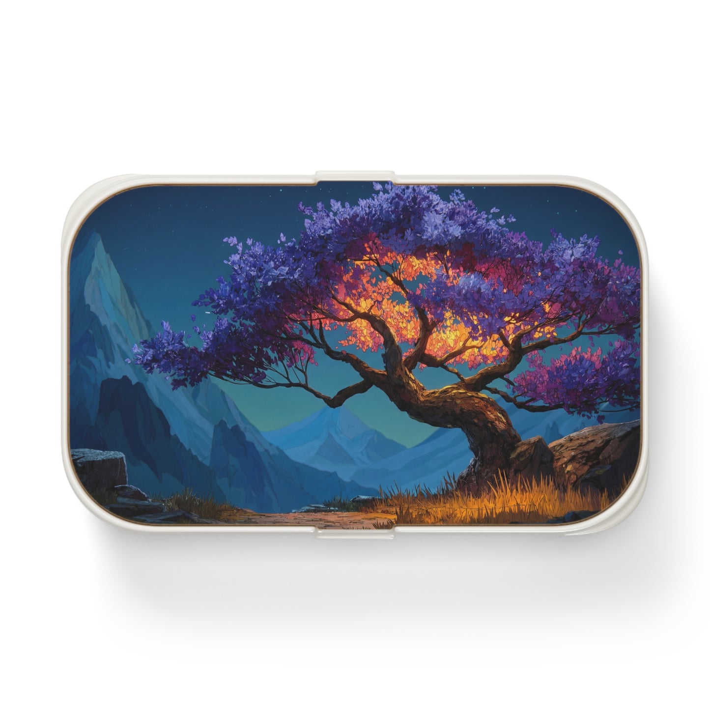 Celestial Tree Bento Lunch Box – Twilight Bloom Dreamscape
