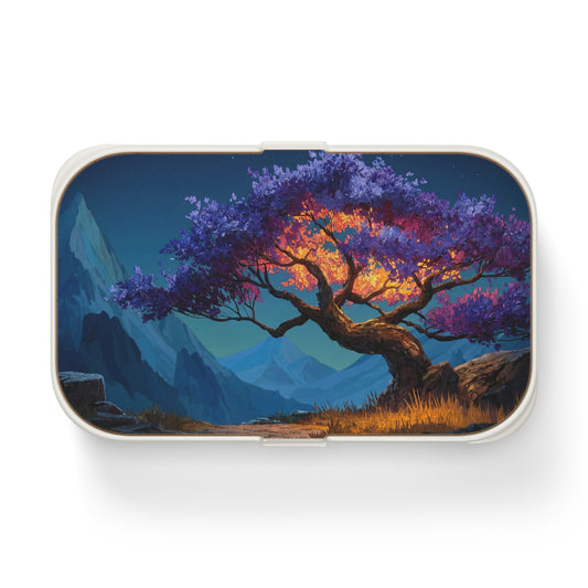 Celestial Tree Bento Lunch Box – Twilight Bloom Dreamscape