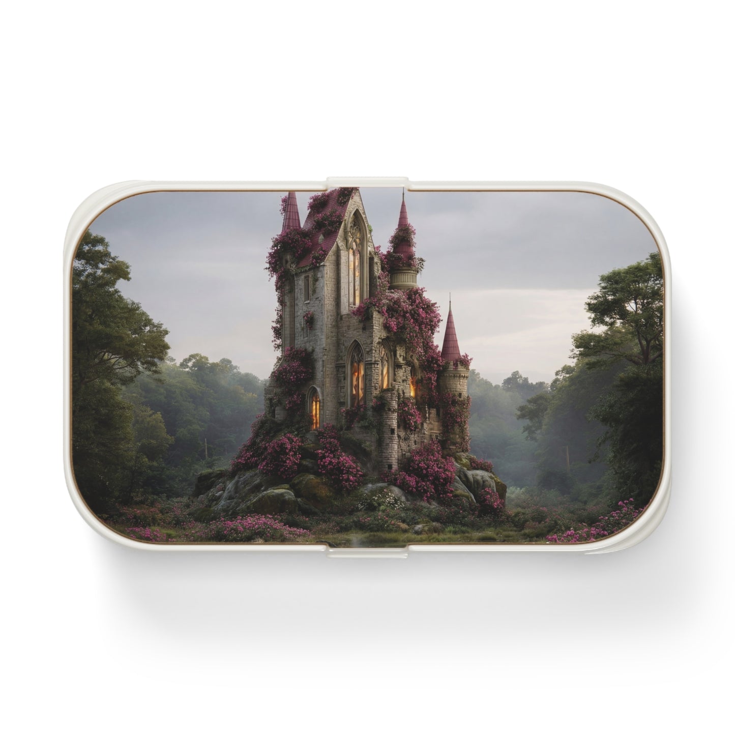 Crimson Rose Castle Bento Lunch Box – Whispers of the Whispering Woods