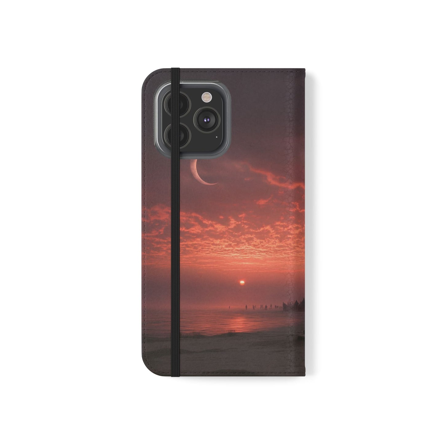 Twilight Sentinel Flip Cases – Moonlit Stairway to the Horizon