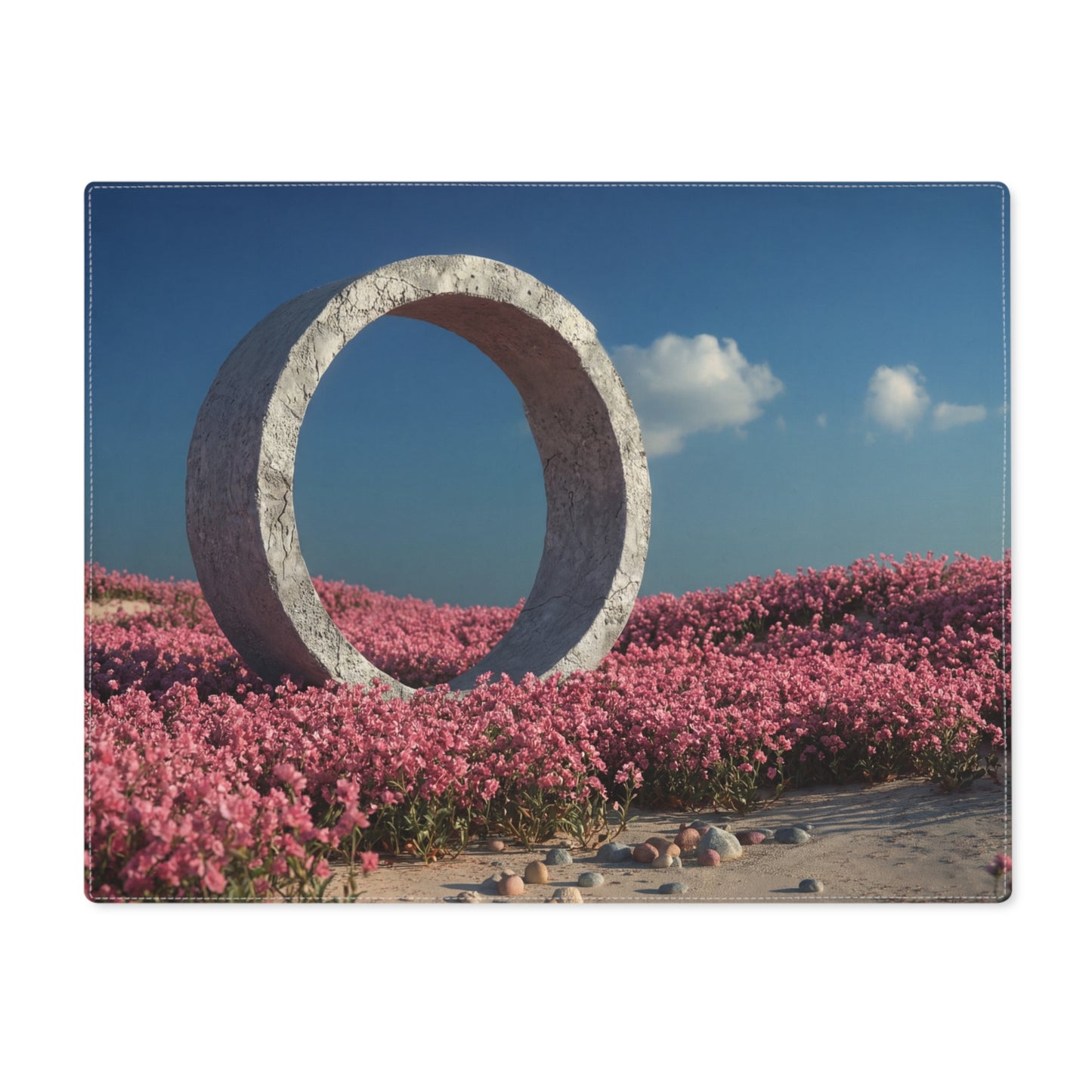 Stone Portal Placemat – Pink Bloom Sanctuary