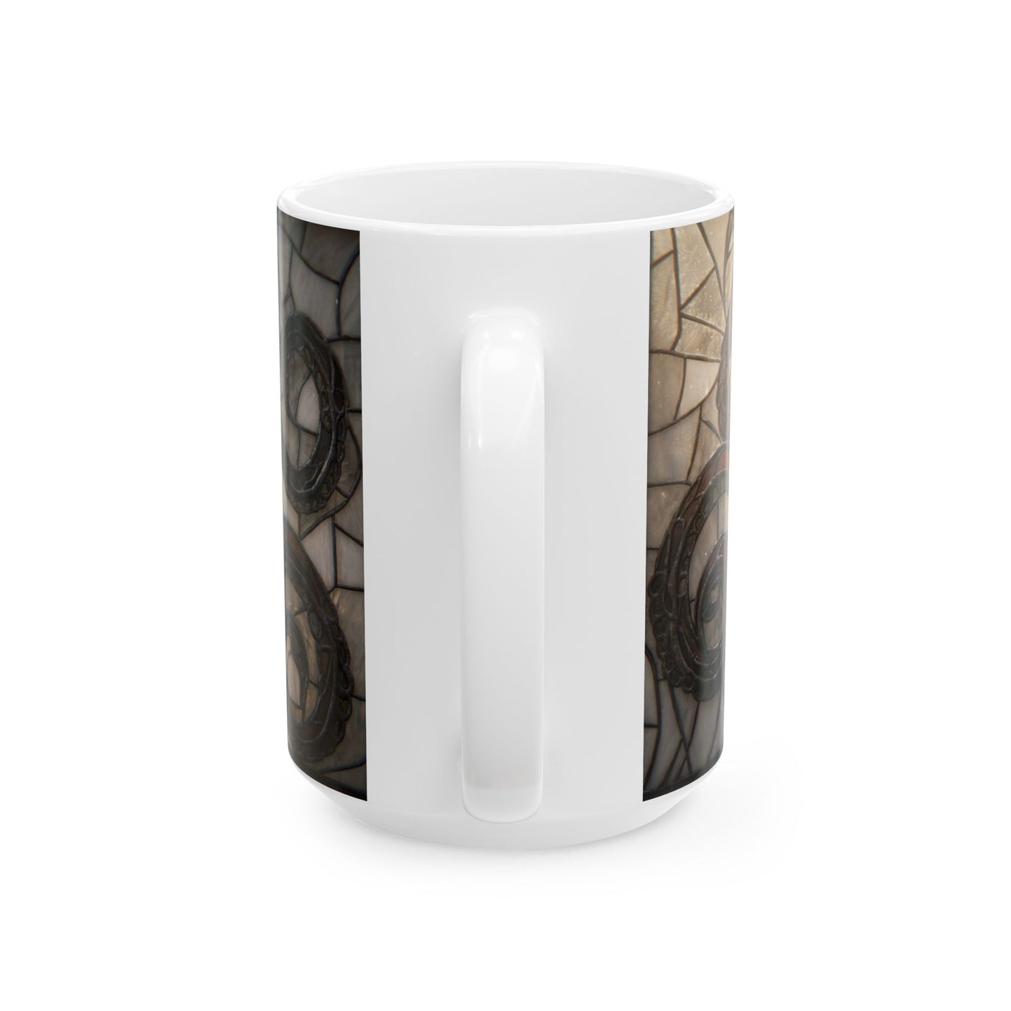 Stained Glass Octopus Ceramic Mug – Amber Tide Artistry