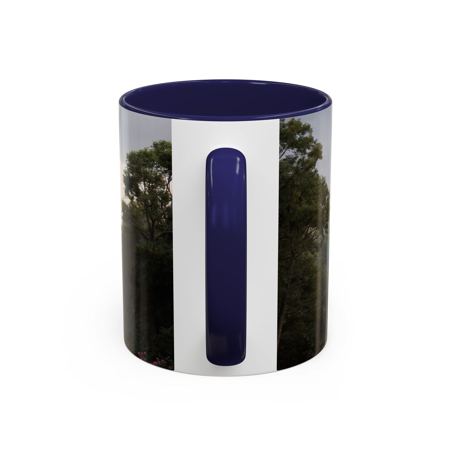 Rose-Clad Castle Accent Coffee Mug (11, 15oz) – Whispers of Twilight Blooms