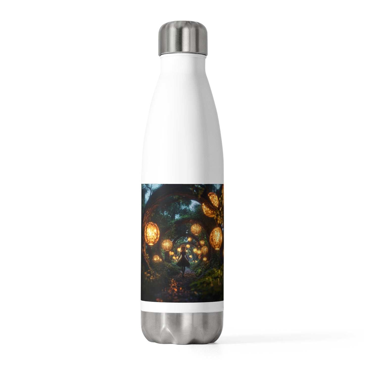 Lumina Grove Path 20oz Insulated Bottle – Walk Through Golden Twilight