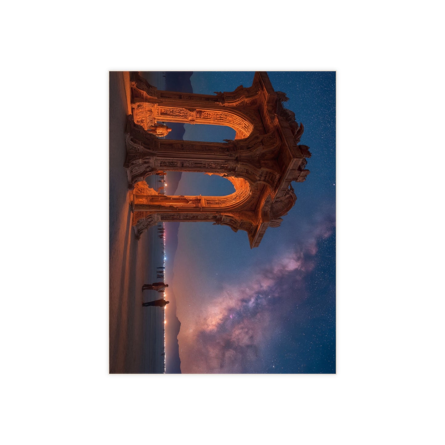 Celestial Archway Ceramic Photo Tile – Gateway to the Milky Way