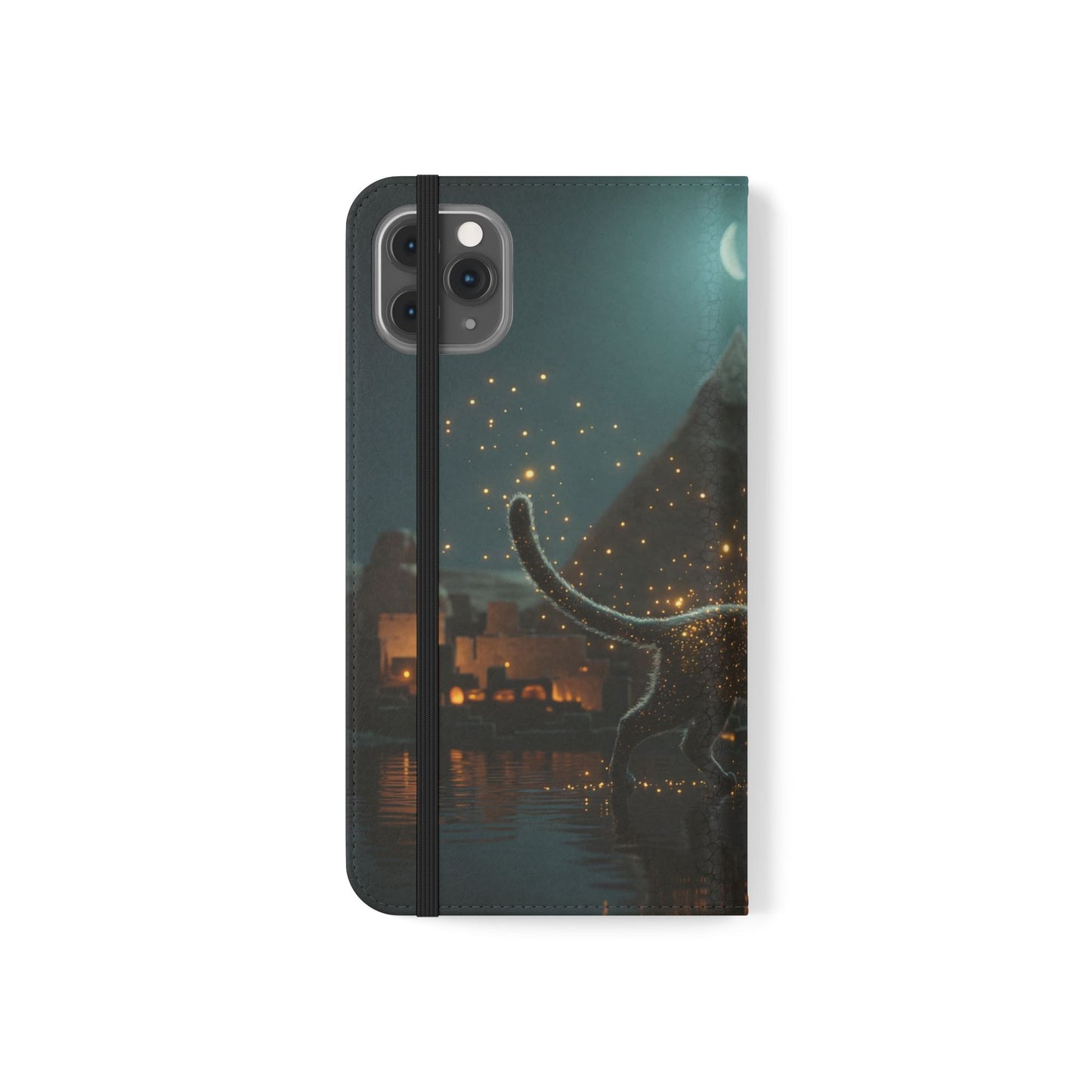 Celestial Vortex Flip Cases – Indigo Cloud Dreamscape