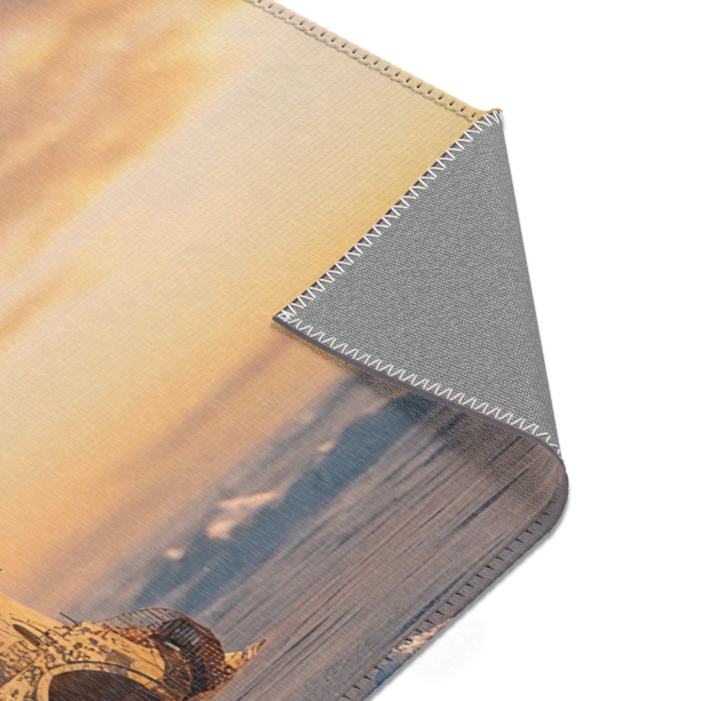 Lighthouse Keeper’s Solitude Area Rug – Arctic Twilight Beacon