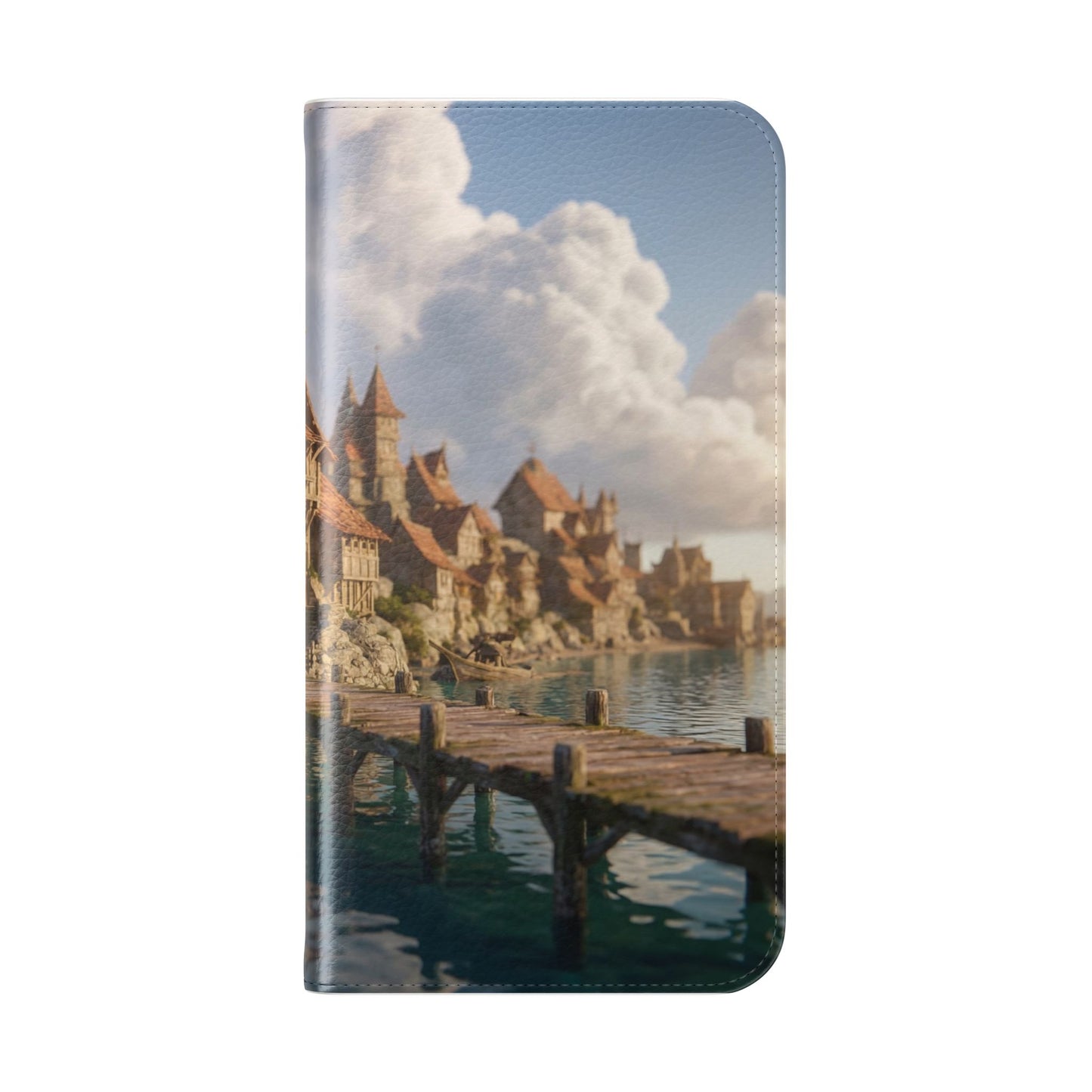 Cobblestone Harbor Flip Cases – Timber Town Seaside Walkway