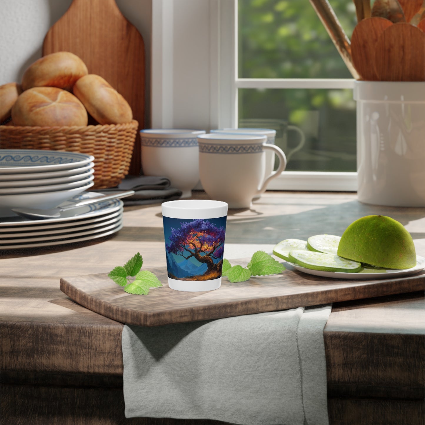 Celestial Tree Shot Glass – Twilight Bloom Dreamscape