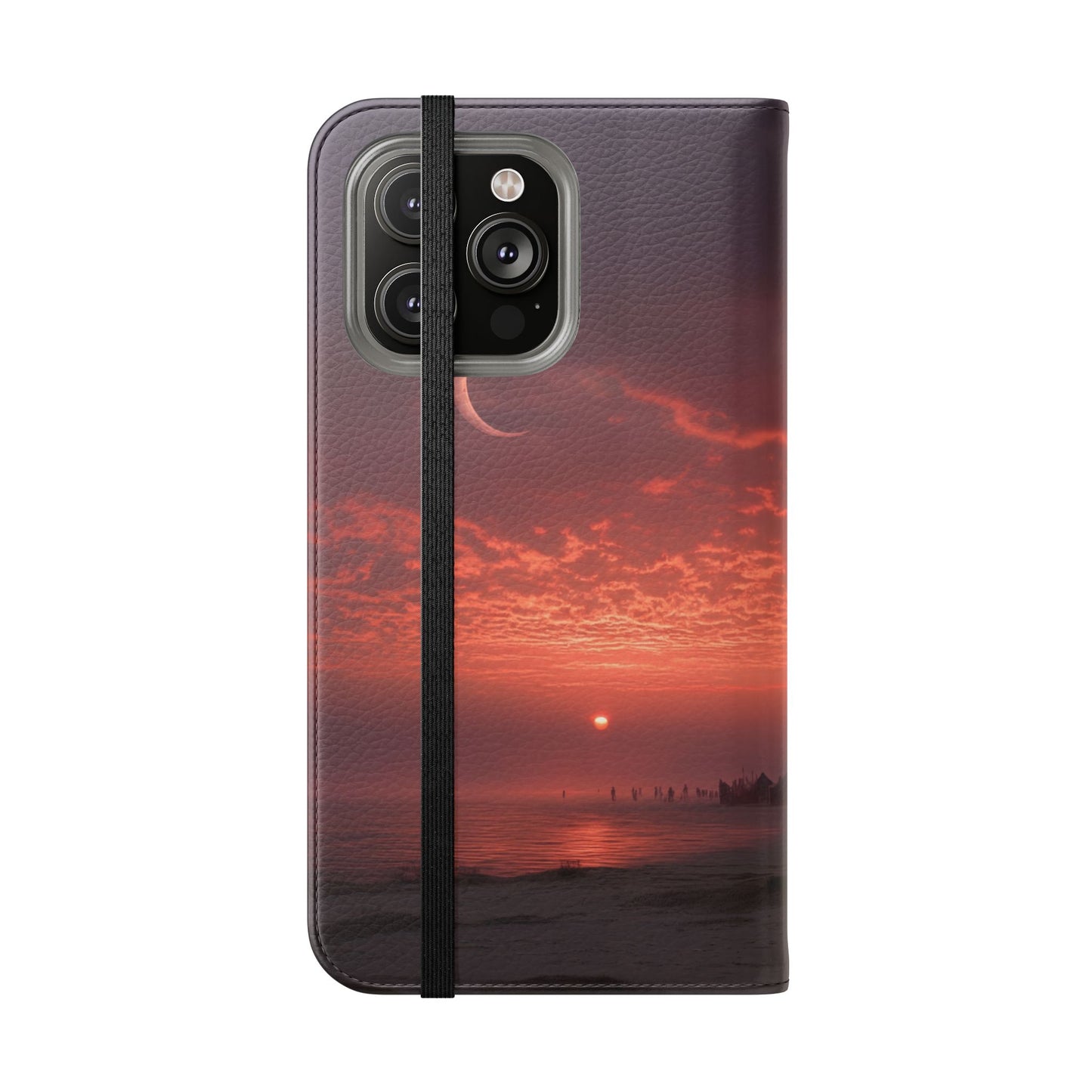 Twilight Sentinel Flip Cases – Moonlit Stairway to the Horizon