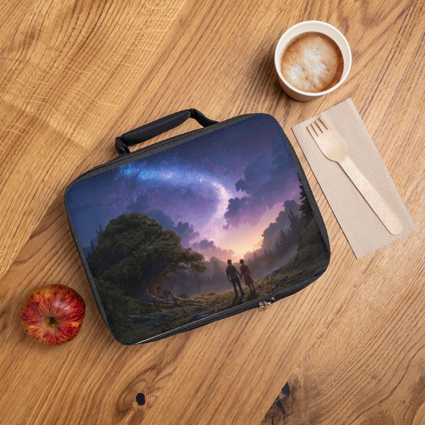 Starlit Pact Lunch Bag – Under the Milky Way’s Whispering Sky