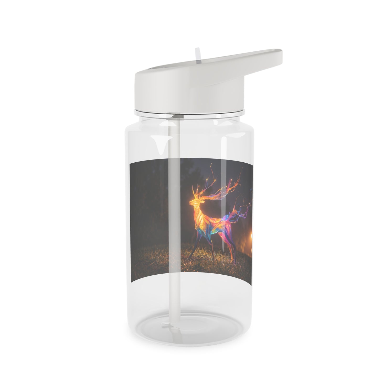 Aurora Stag Tritan Water Bottle – Prism Light Forest Guardian