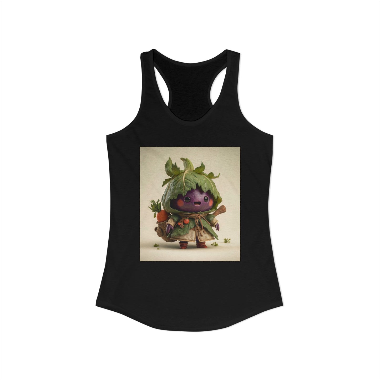 Harvest Goblin Next Level Women's Ideal Racerback Tank – Rustic Vegetable Wanderer