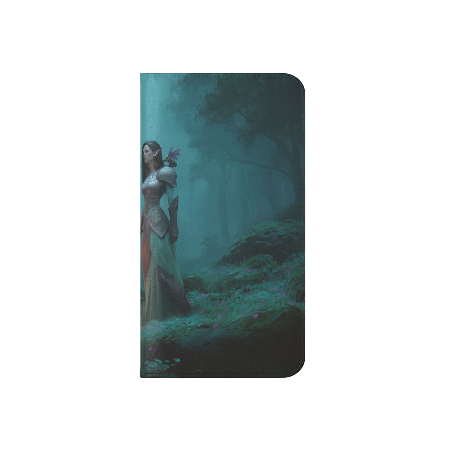 Forest Guardian Flip Cases – Elven Sentinel with Glowing Blade
