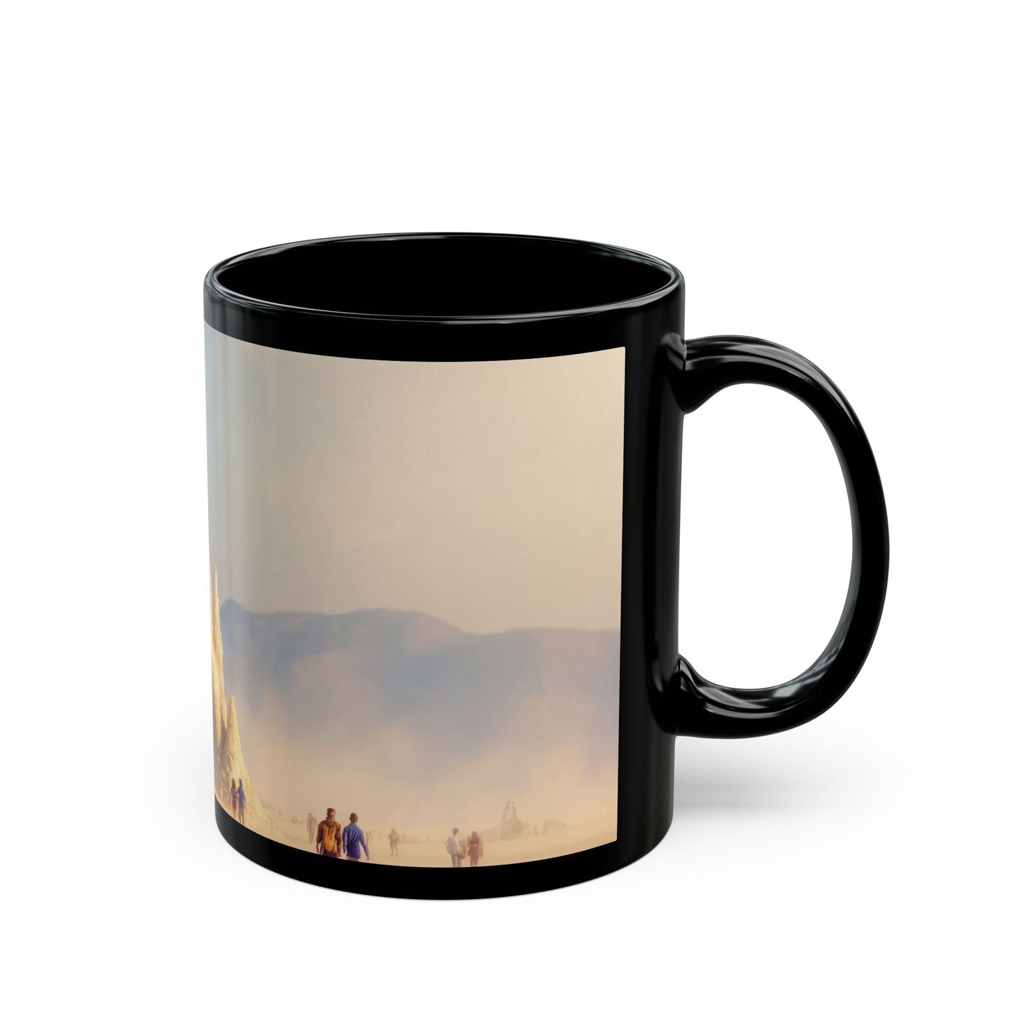 Desert Castle Black Mug – Sunset Sandstone Gateway