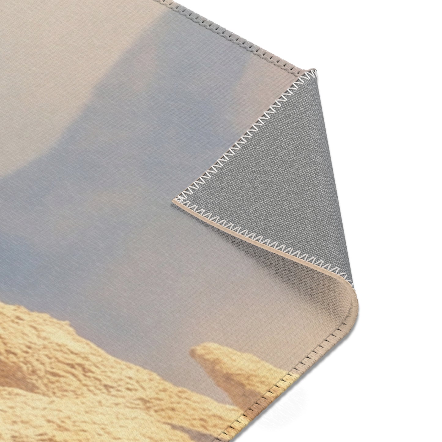 Desert Castle Area Rugs – Sunlit Sandscape Gateway