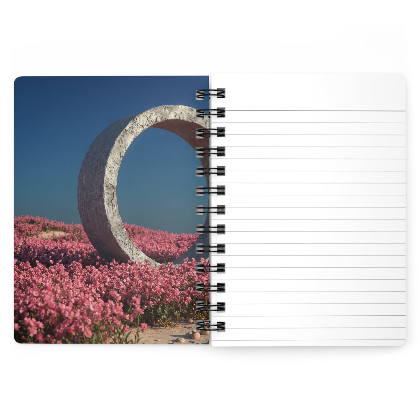 Celestial Ring Journal – Pink Petal Portal Dreamscape
