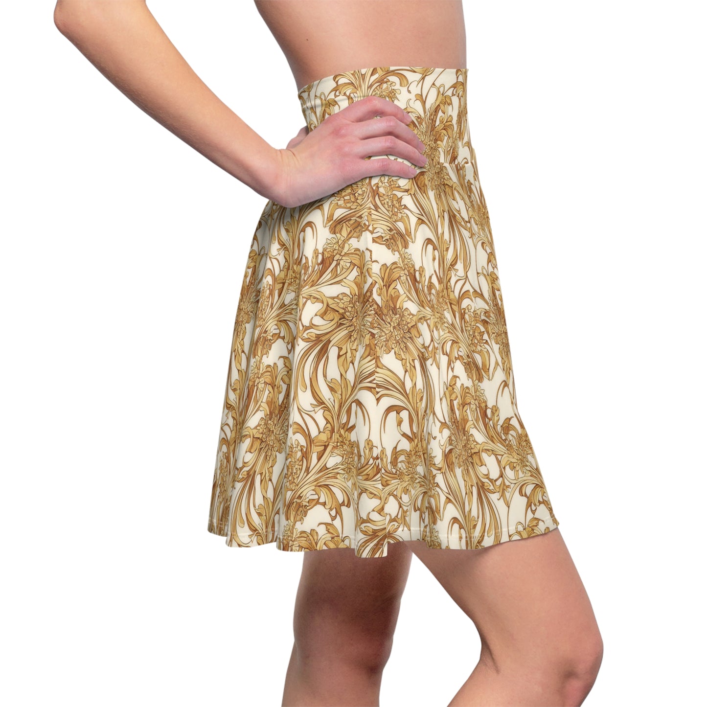 Art Nouveau pattern, fine art - Women's Skater Skirt