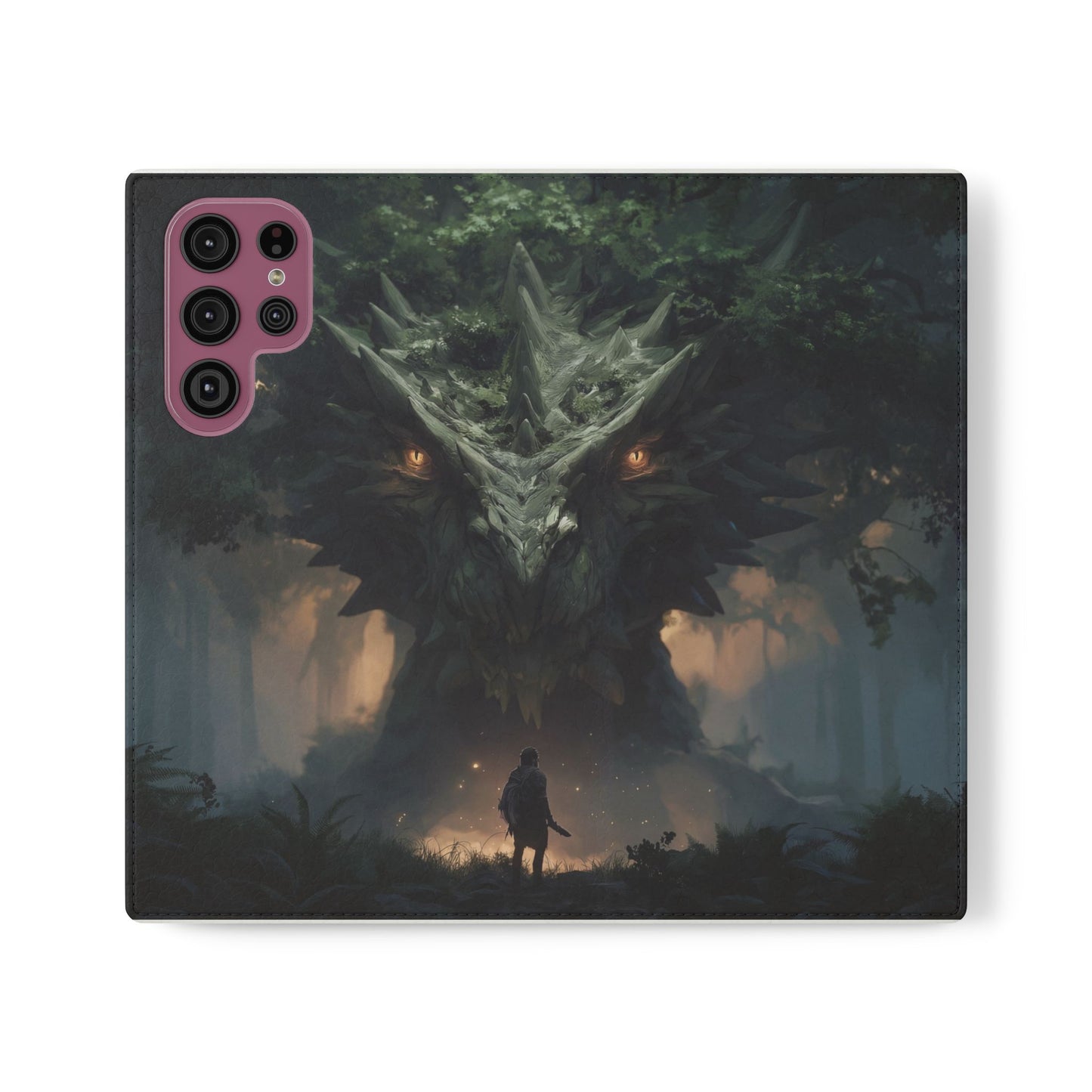 Guardian Beast Flip Cases – Moss-Clad Titan Facing the Wanderer