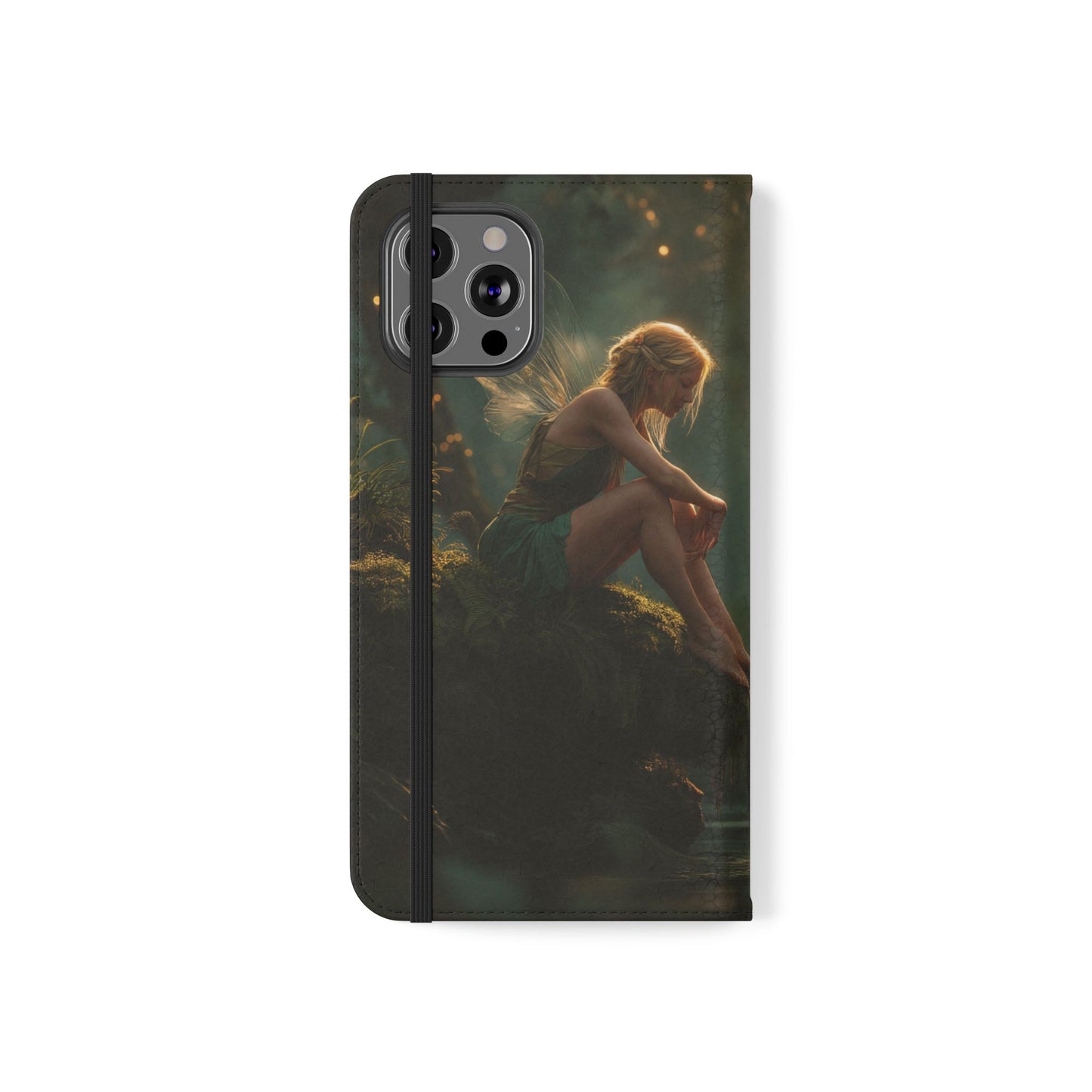 Mossy Bank Fairy Flip Cases – Golden Hour Sentinel Portrait