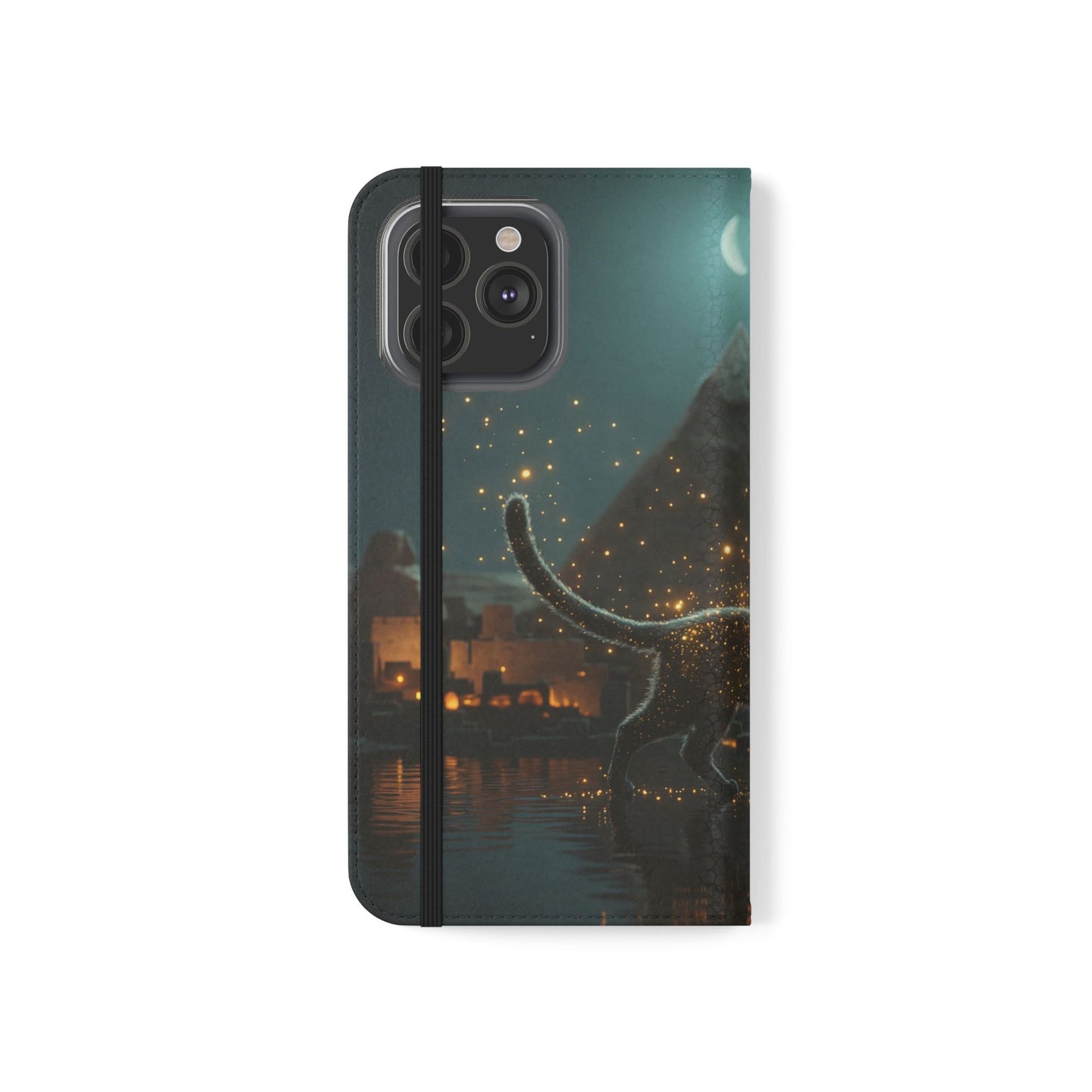 Celestial Vortex Flip Cases – Indigo Cloud Dreamscape