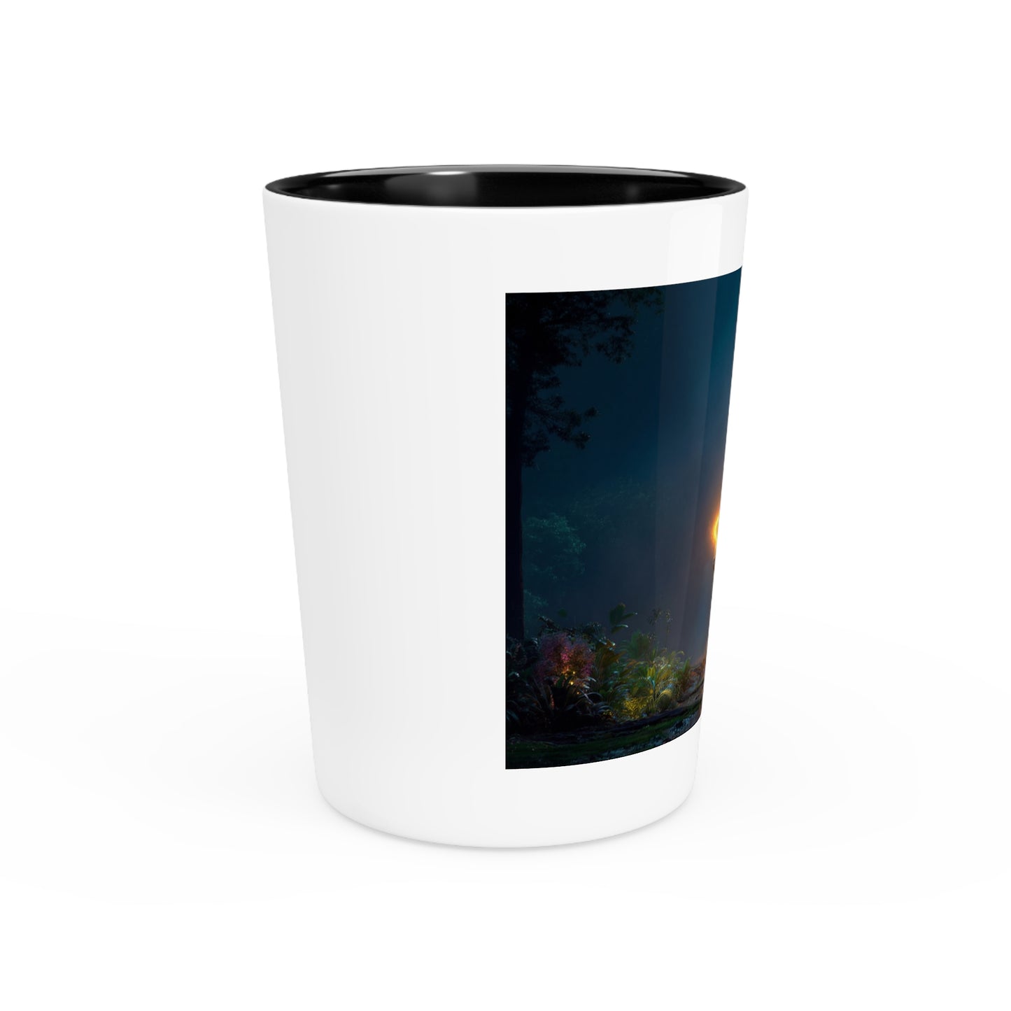Floating Temple Ruins Shot Glass – Luminous Jungle Gateway