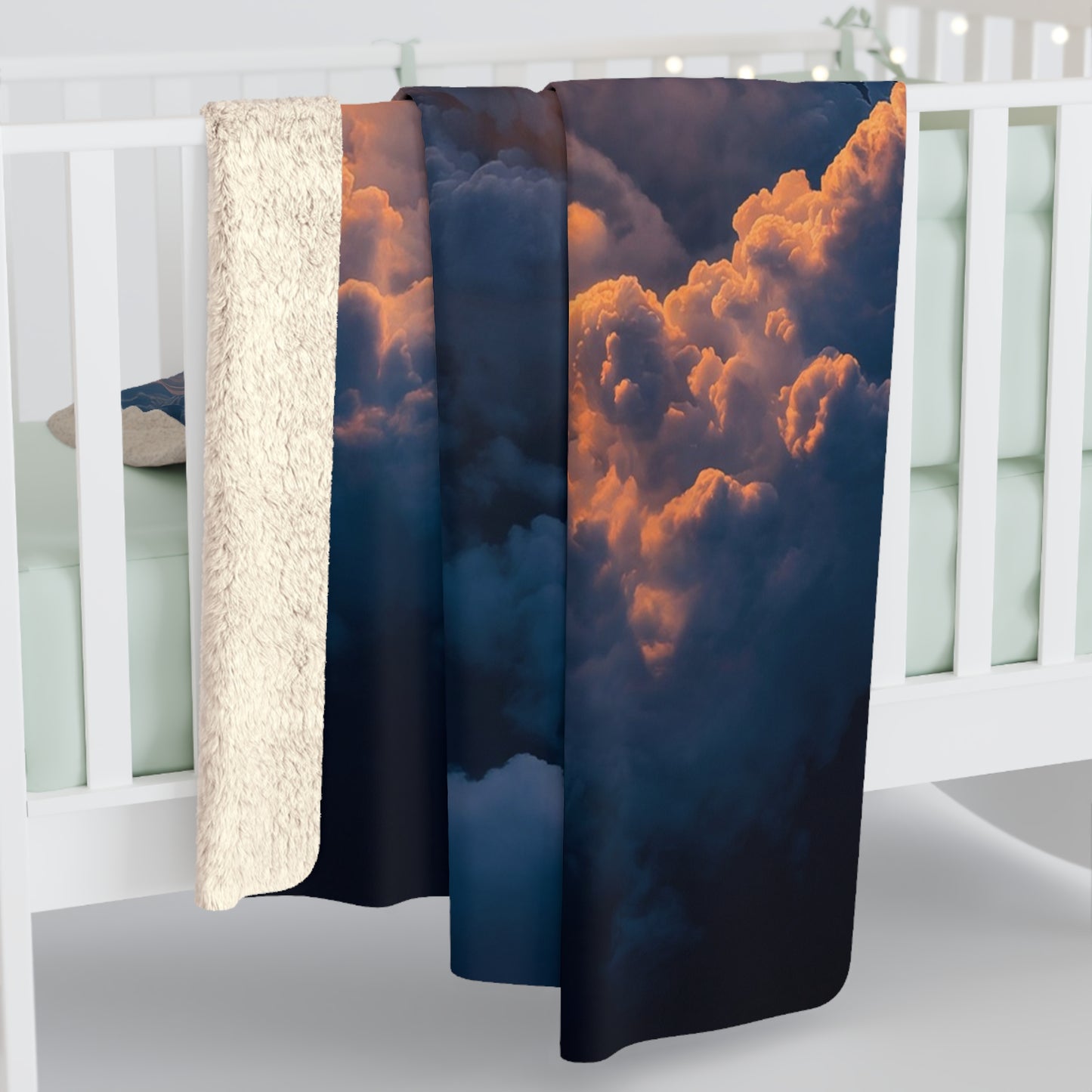 Solar Ascent Sherpa Fleece Blanket – Golden Dawn Rocket Launch Wrap