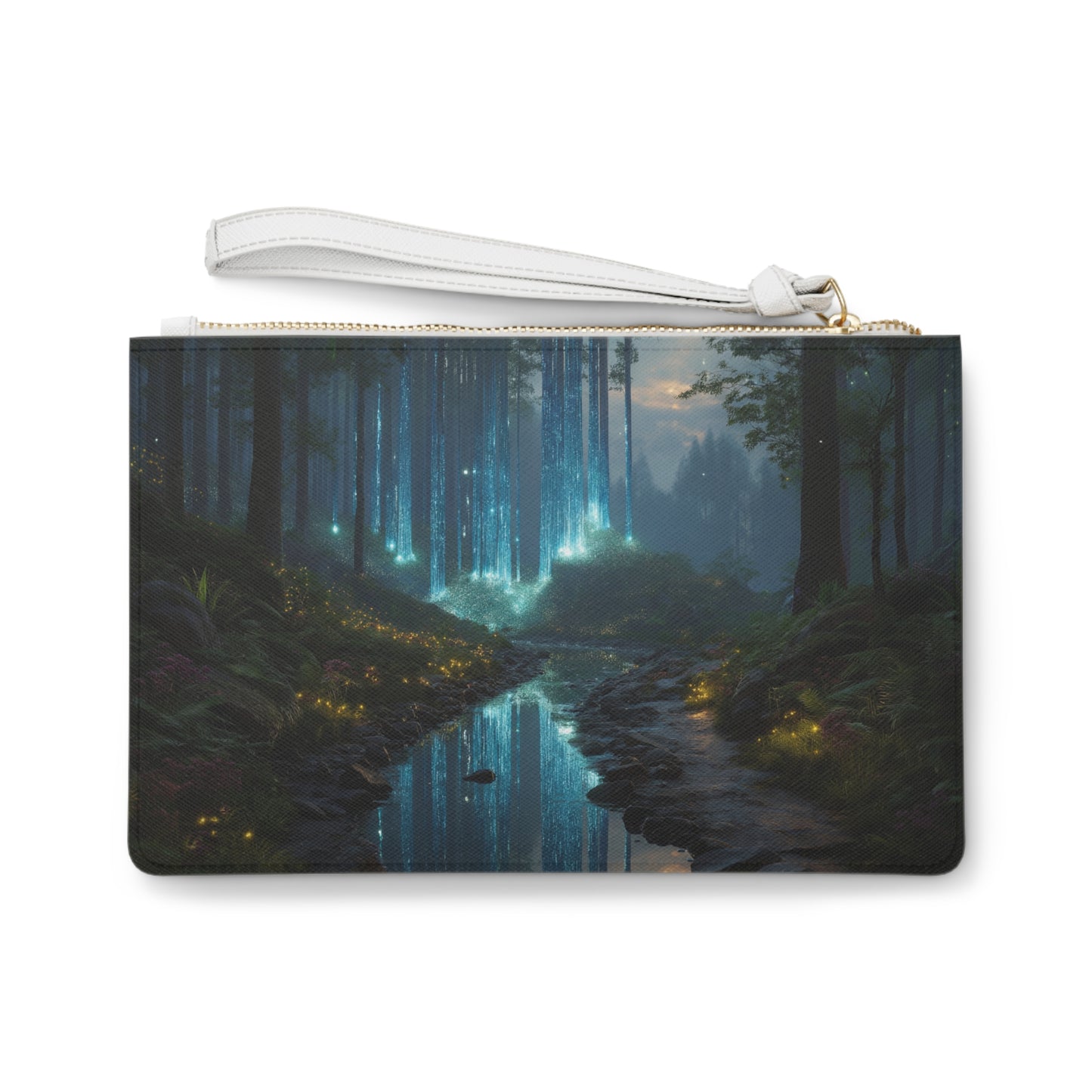Celestial Falls Clutch Bag – Whispering Woods Dreamscape