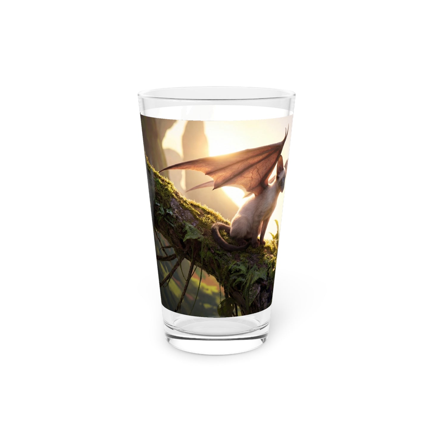 Dragonwing Kittens Pint Glass – Sunlit Canopy Whispers