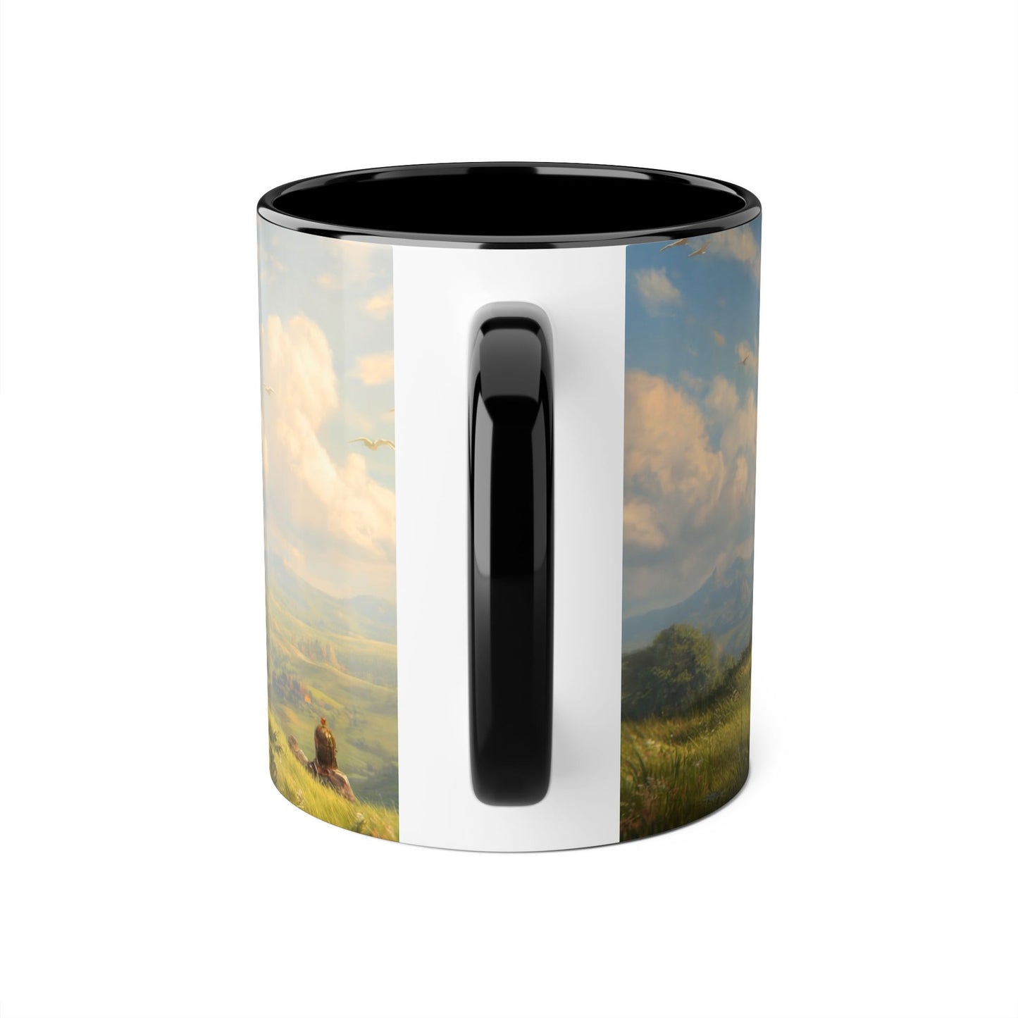 Titan Hawk Accent Mugs, 11oz – Mythic Riders on Sunlit Peak