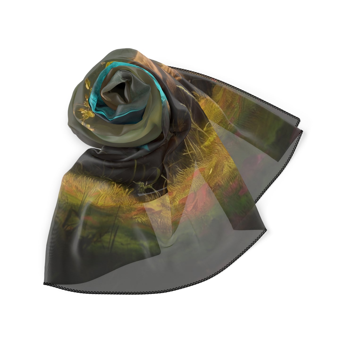 Forest Sentinel Poly Scarf – Glow of the Ancient Grove