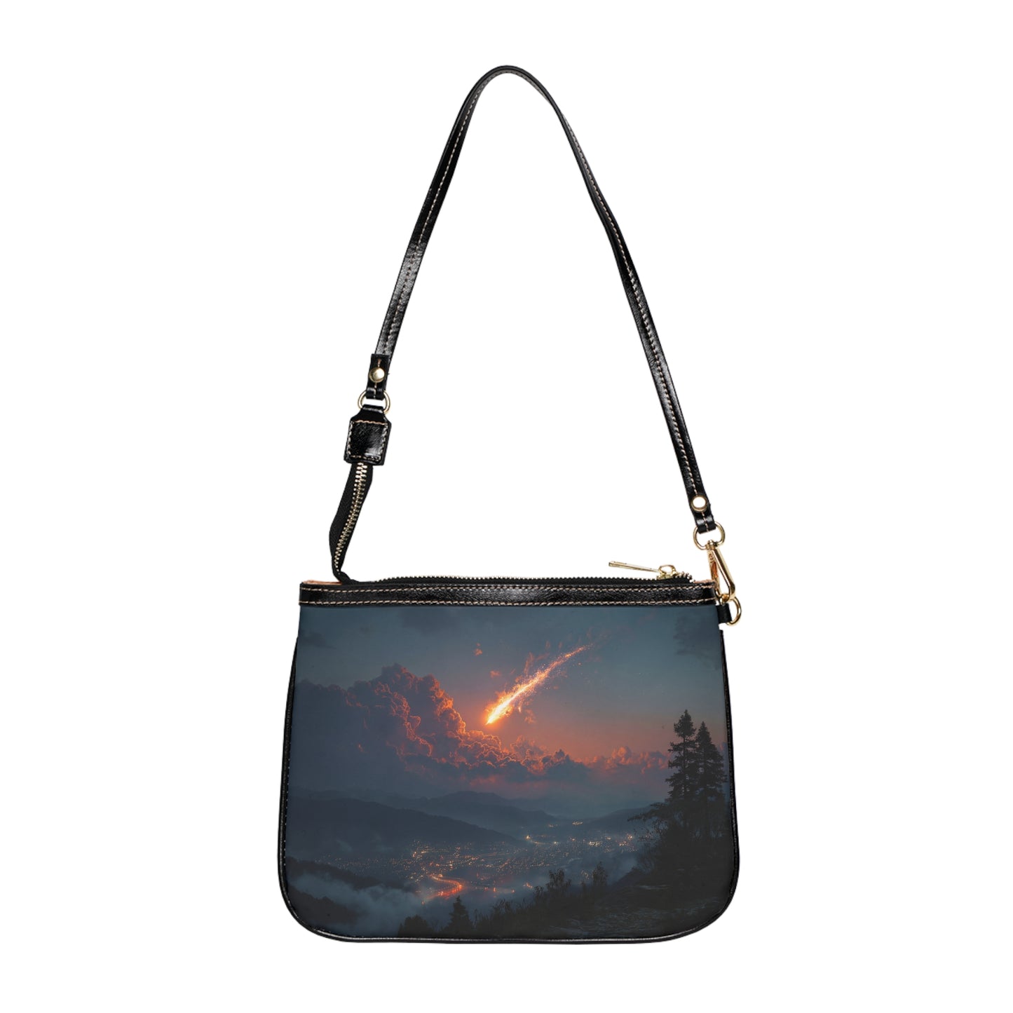 Celestial Firefall Small Shoulder Bag – Twilight Skyfall Dreamscape