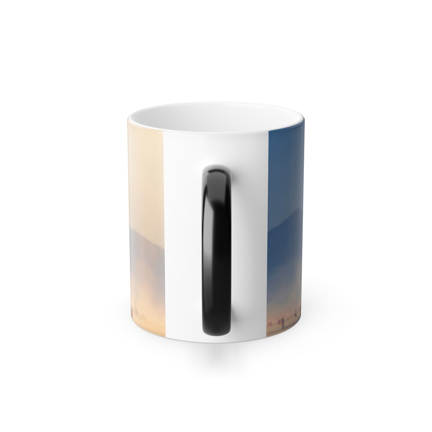 Dune Citadel Color Morphing Mug, 11oz – Golden Hour Archway Vista