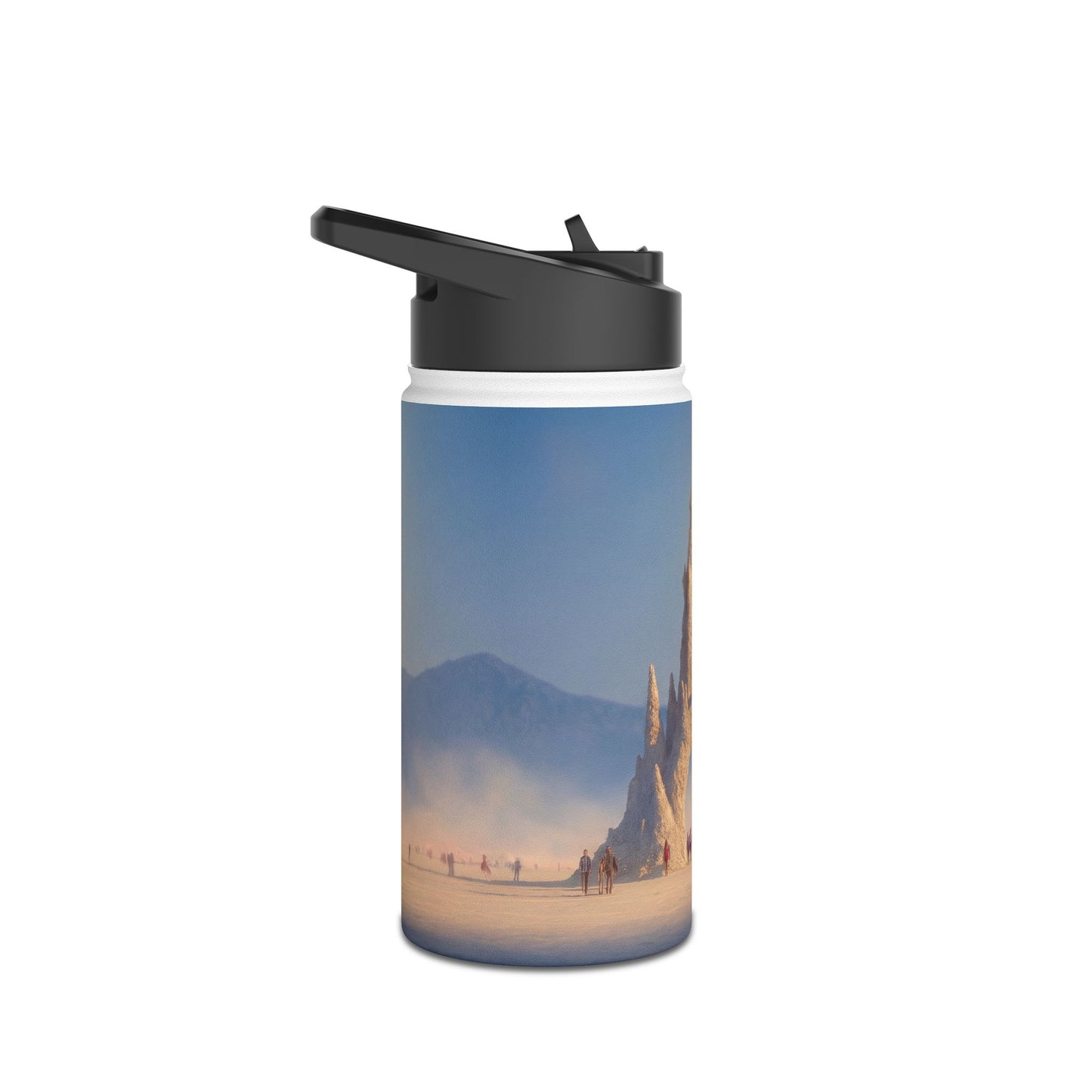 Desert Cathedral Water Bottle – Sunlit Sandstone Sanctuary