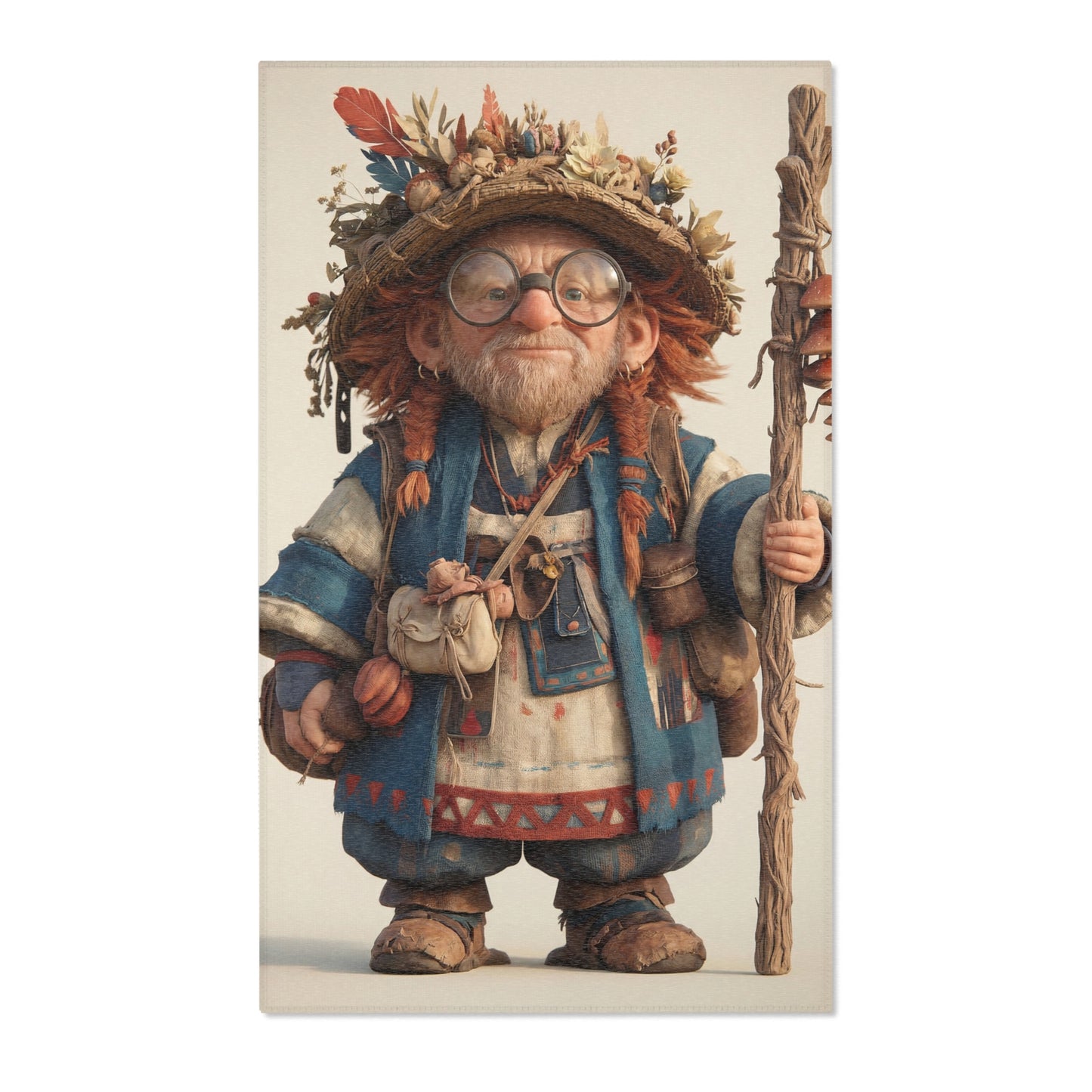 Wandering Herbalist Area Rug – Sunlit Forest Pathway