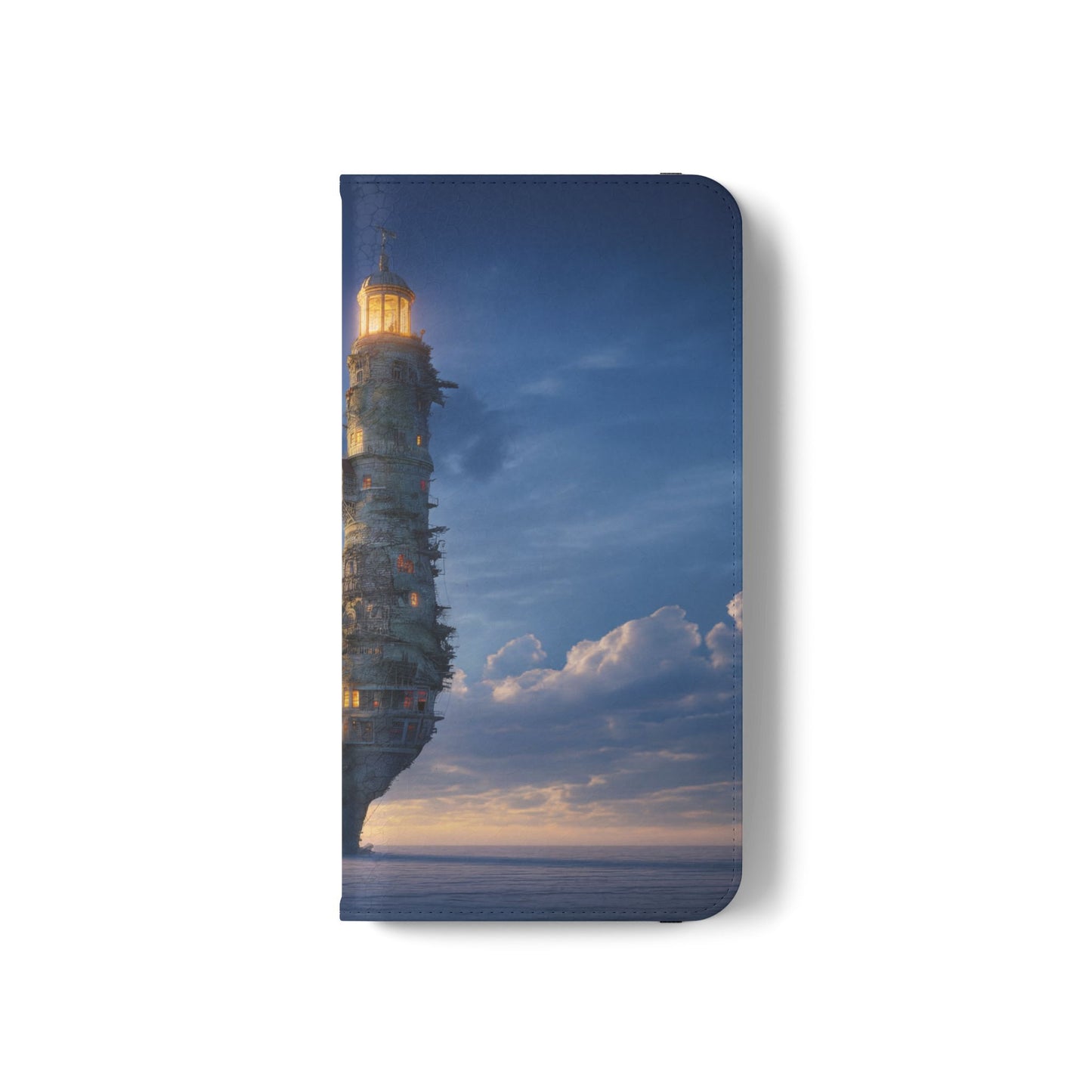 Twilight Sentinel Flip Cases – Lighthouse on a Storm-Tossed Sea