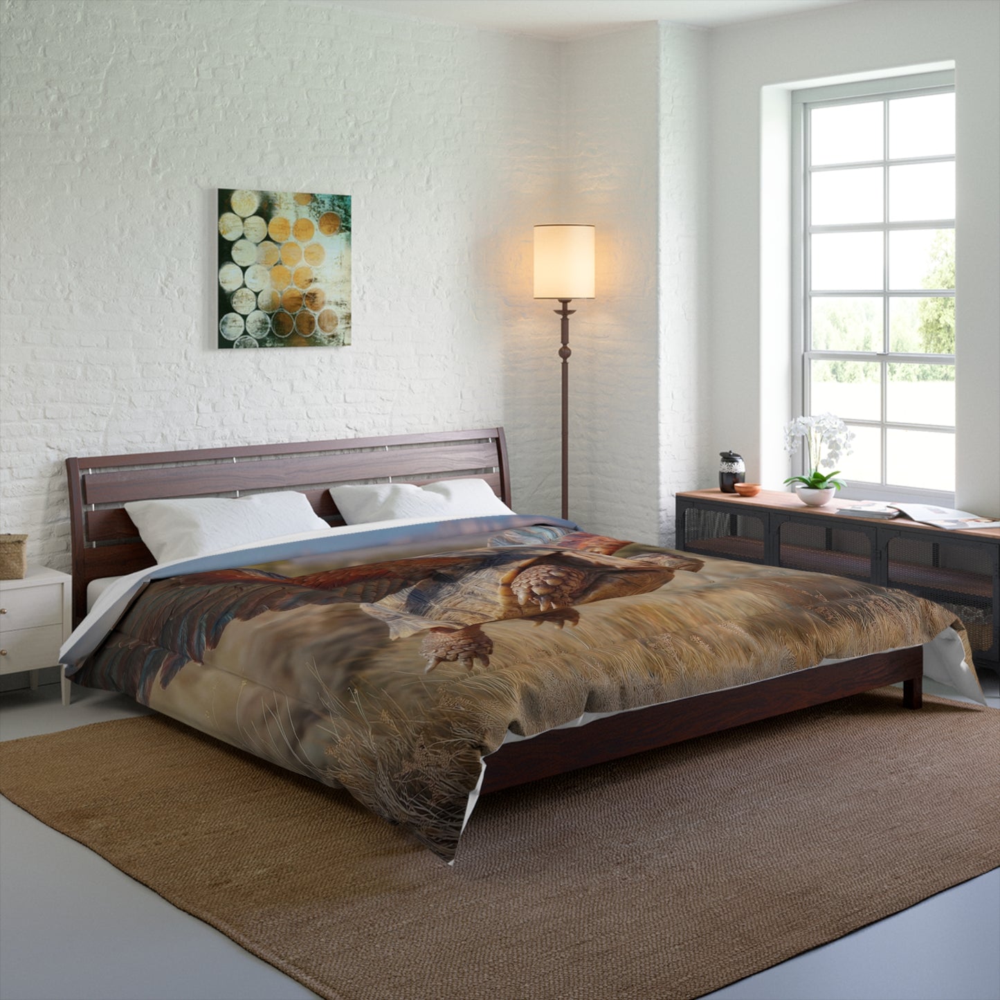 Winged Tortoise Comforter – Desert Skyborne Guardian