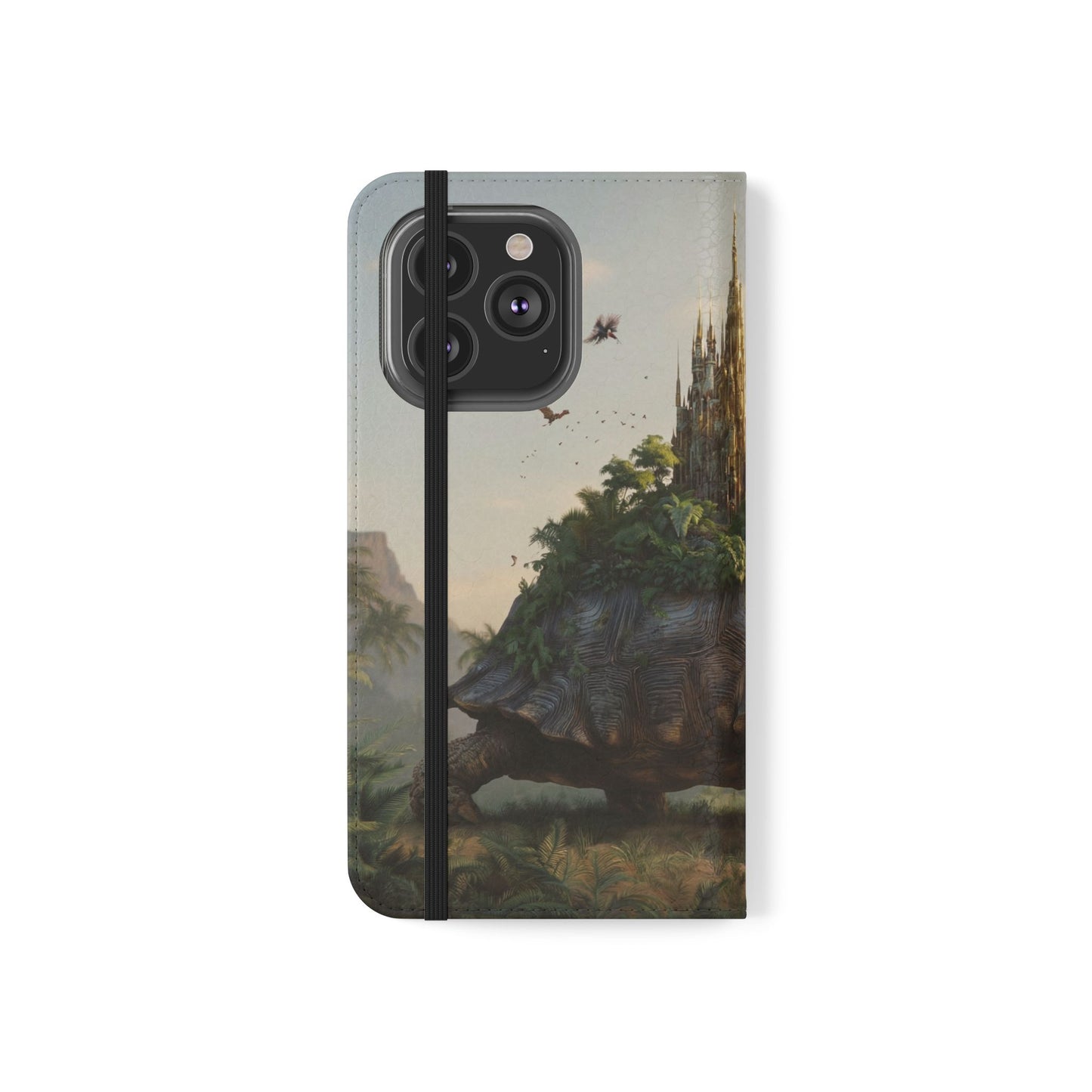 Castle Turtle Flip Cases – Golden Spire Jungle Guardian
