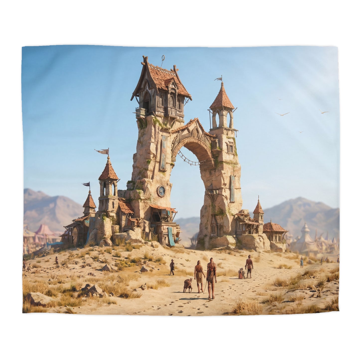 Desert Gate Microfiber Duvet Cover – Sunstone Archway Journey