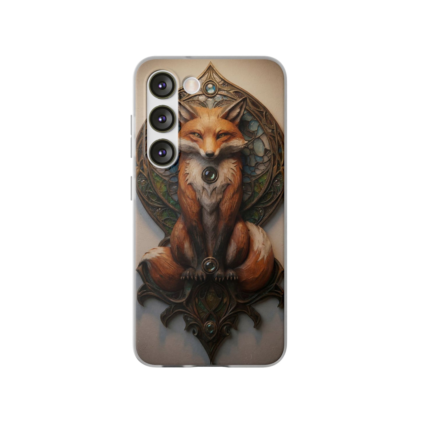 Fox Sentinel Flexi Cases – Amber Glaze and Stained Glass Reverie