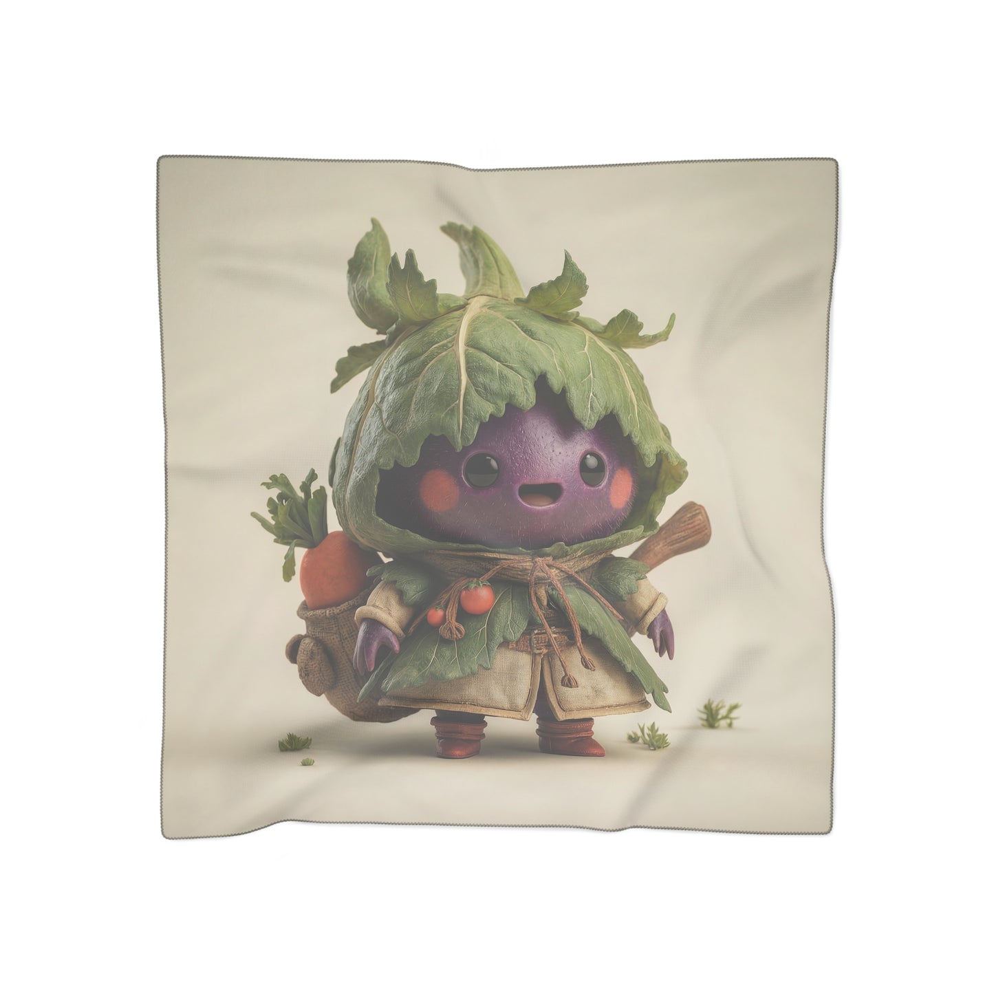 Cabbage Knight Poly Scarf – Verdant Leaf Armor Adventure