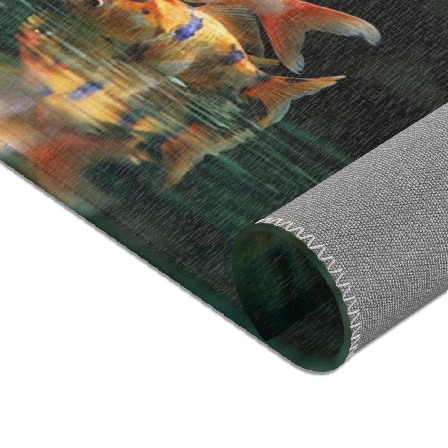 Elven Whisperer Area Rugs – Sunlit Pool with Golden Fish