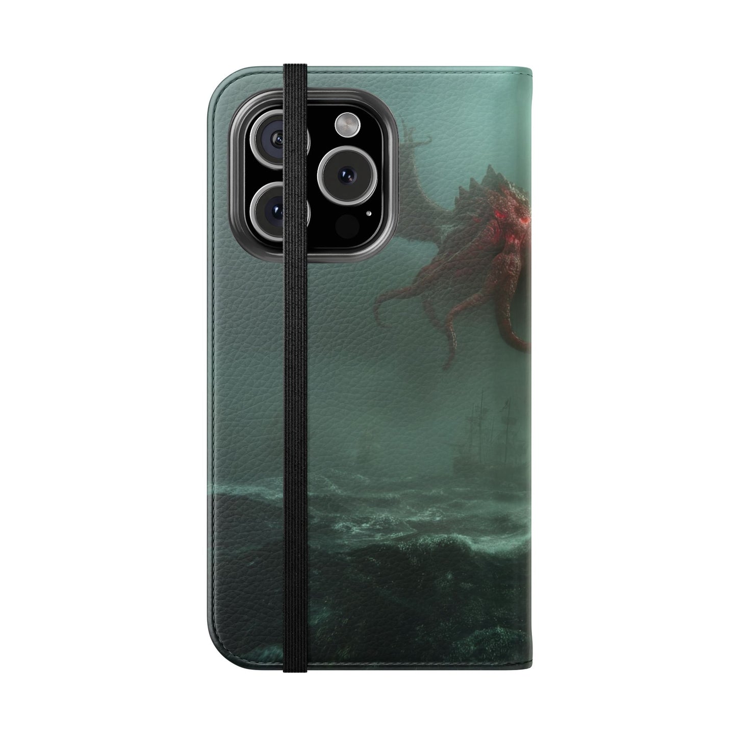Leviathan Dragon Flip Cases – Crimson Sentinel at Sea