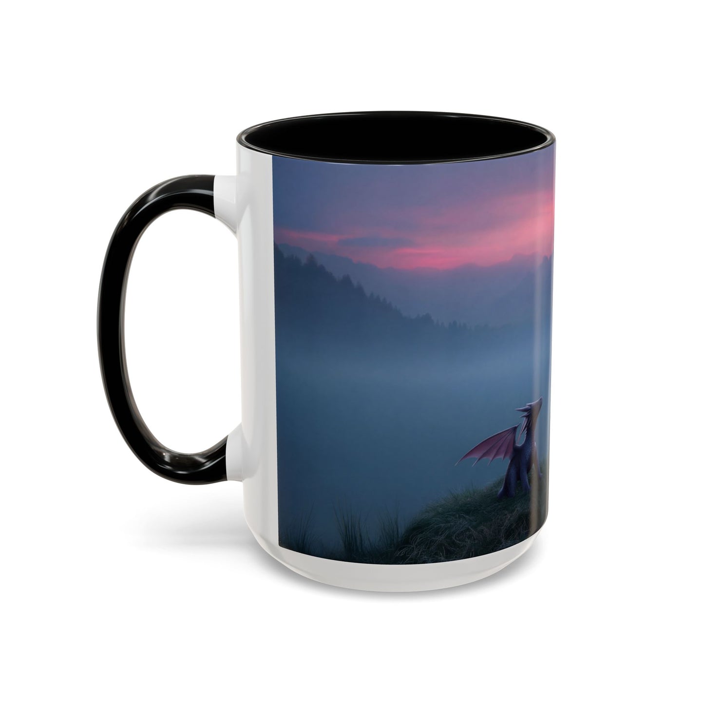 Sentinel and Dragon Accent Coffee Mug (11, 15oz) – Twilight Summit Rest