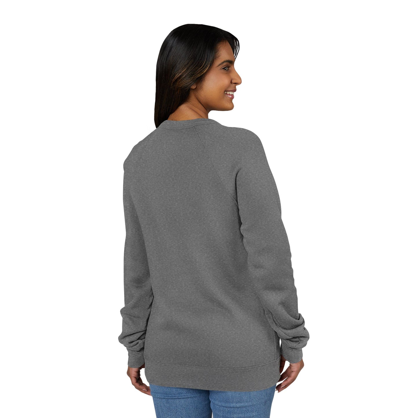 The Ritz Flamingo Raglan Sweatshirt – Opulent Gold Frame & Crimson Bird Art