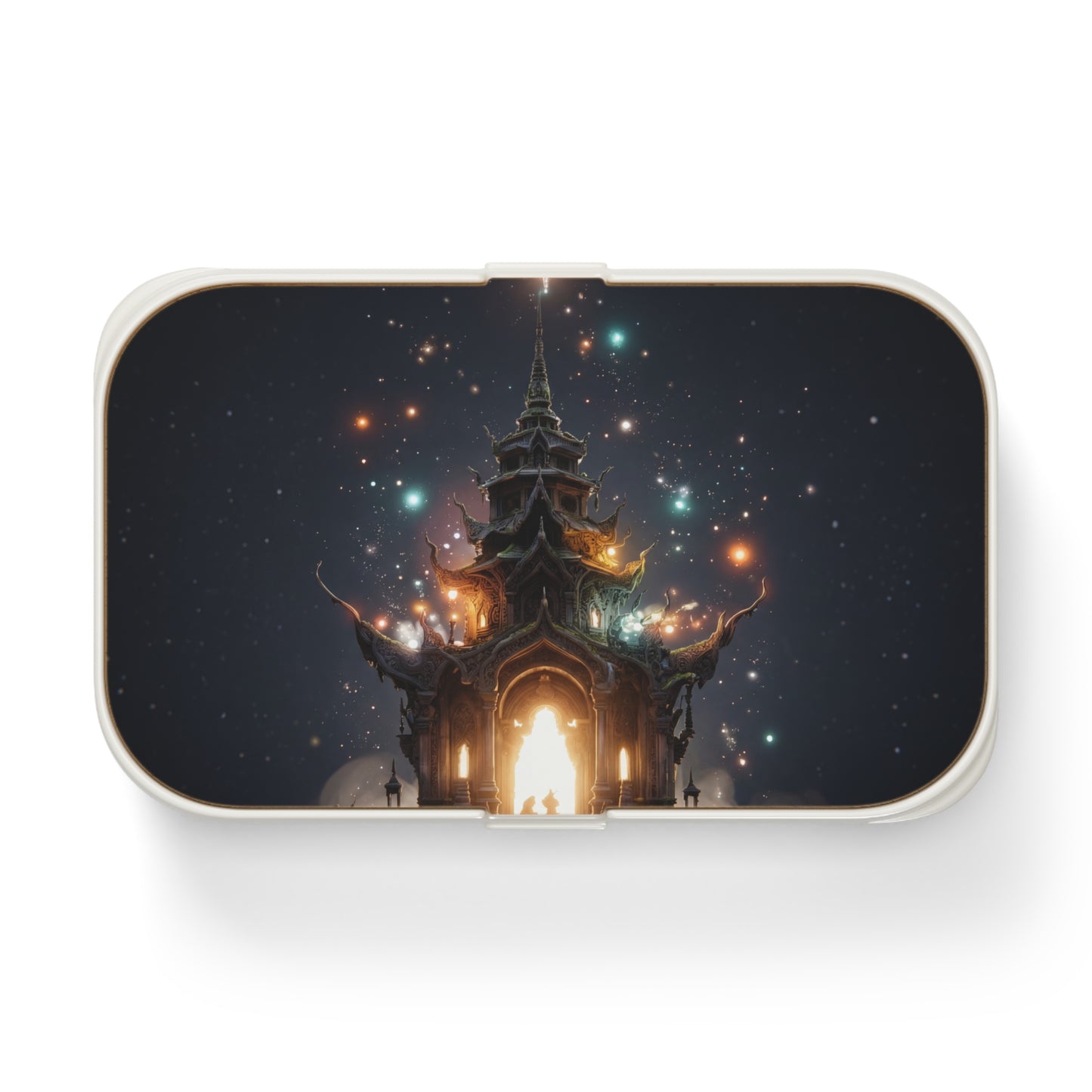 Celestial Temple Bento Lunch Box – Starlit Gateway to Wonder
