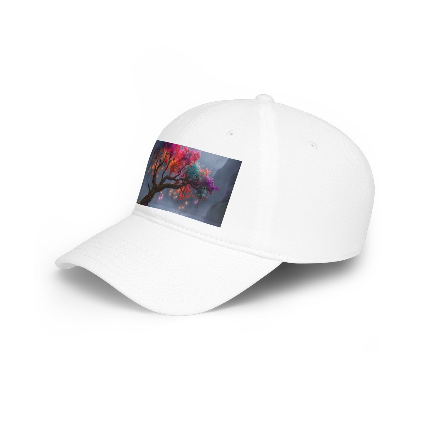 Prismatic River Tree Low Profile Baseball Cap – Ethereal Moonlit Canopy
