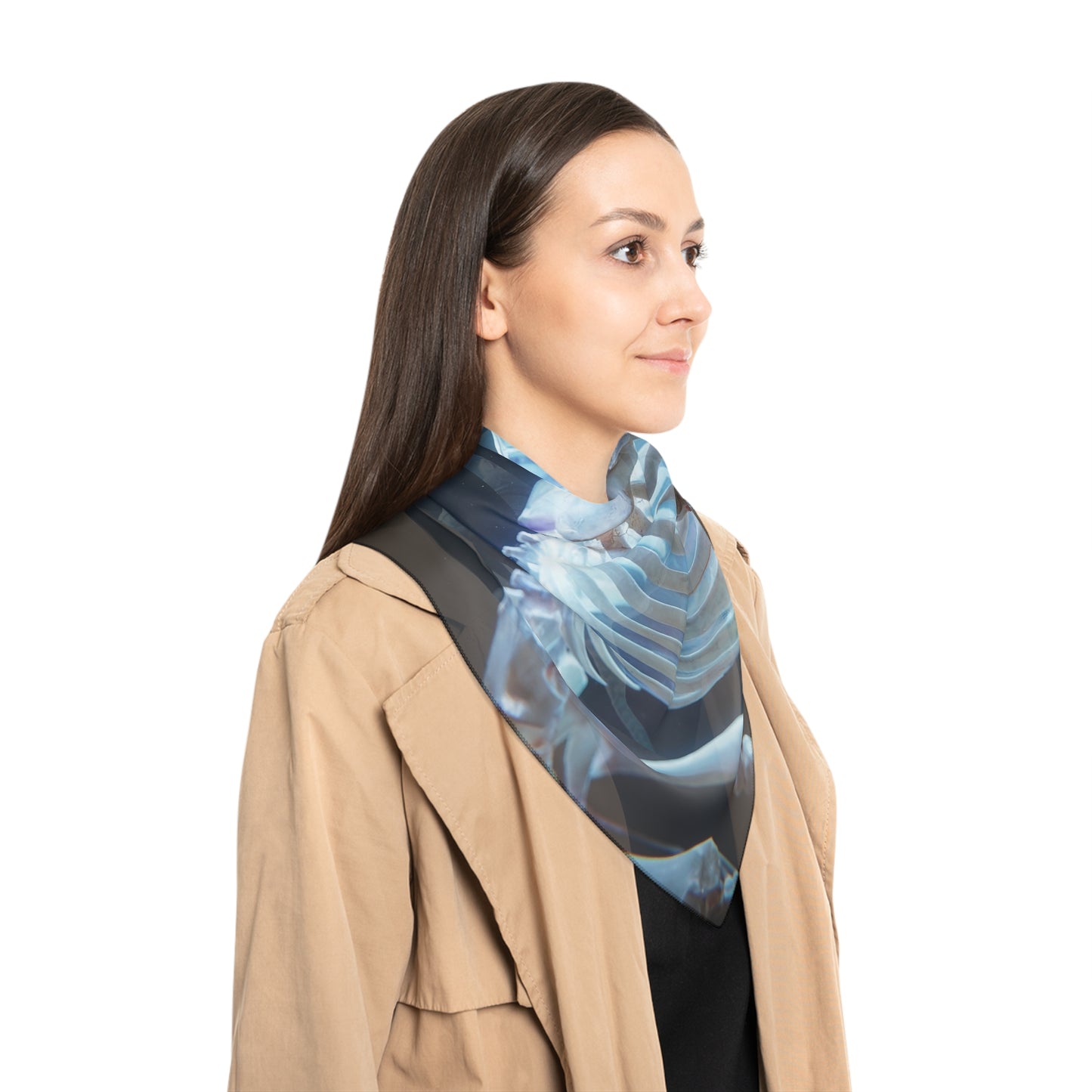 Celestial Unicorn Skeleton Scarf – Luminescent Bone Dreamscape