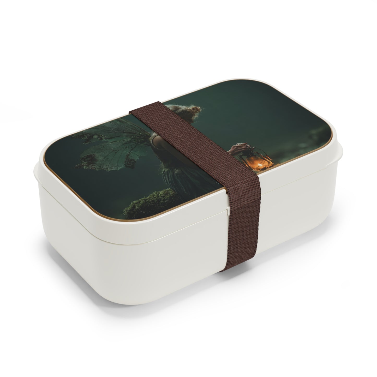 Moss-Kissed Fairy Lantern Bento Lunch Box – Whispering Forest Glow